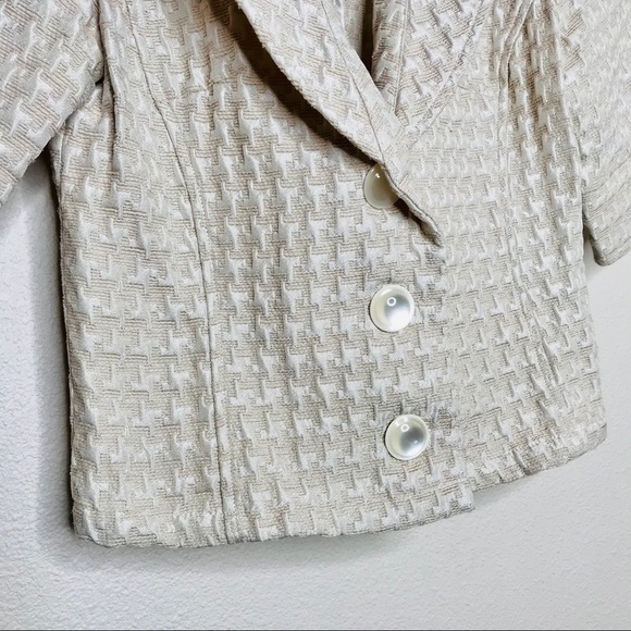 Mossimo Cream & Light Tan Women’s Blazer Jacket - Picture 2 of 9